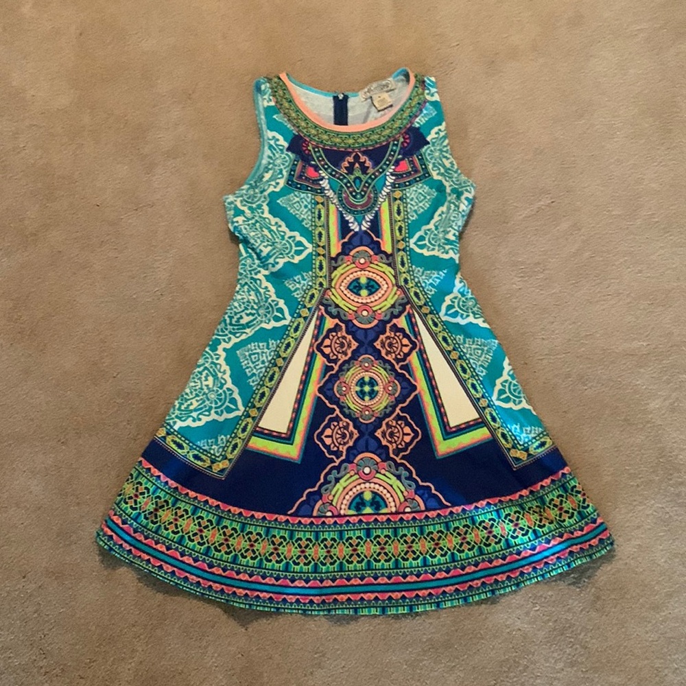 Colorful geometric dress